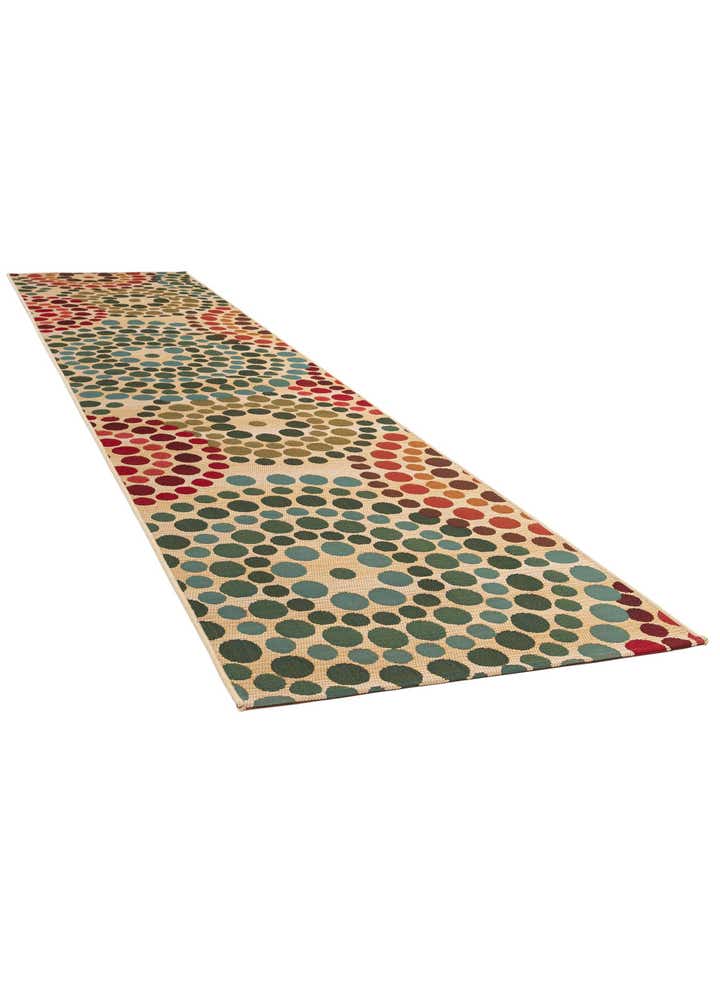 2' 7 x 12' Easy-Clean Modern Indoor / Outdoor Runner Rug