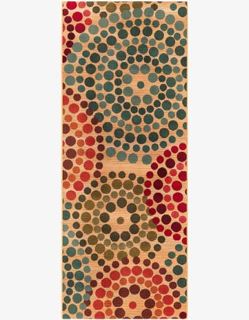 Beige Easy-Clean Modern Indoor / Outdoor Runner Rug