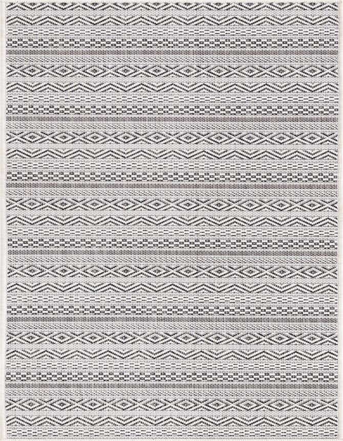 2' x 6' Easy-Clean Striped Indoor / Outdoor Runner Rug