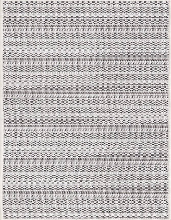 Detail image of 2' x 6' Easy-Clean Striped Indoor / Outdoor Runner Rug