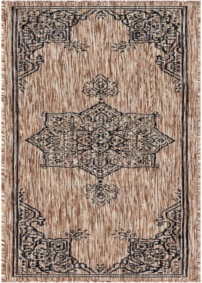 2' x 6' Easy-Clean Traditional Indoor / Outdoor Runner Rug