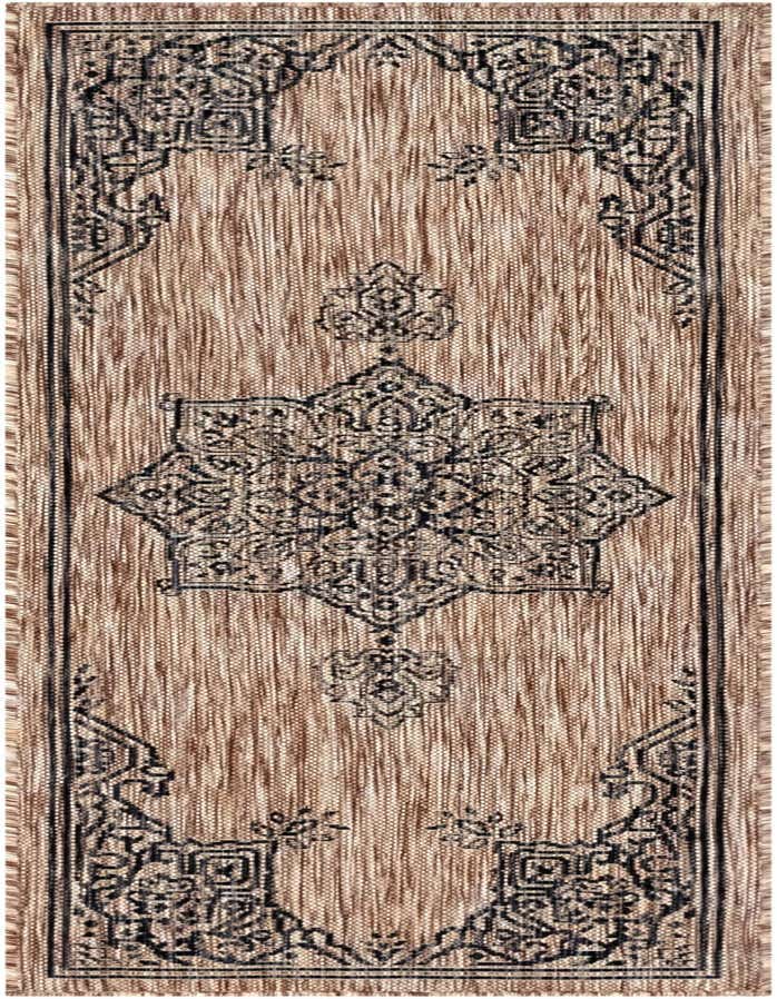 2' x 6' Easy-Clean Traditional Indoor / Outdoor Runner Rug