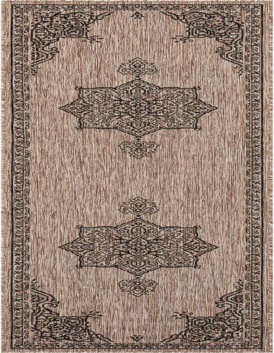 2' 7 x 10' Easy-Clean Traditional Indoor / Outdoor Runner Rug