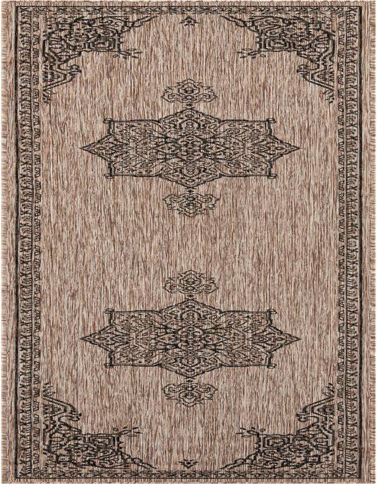 Detail image of 2' 7 x 10' Easy-Clean Traditional Indoor / Outdoor Runner Rug
