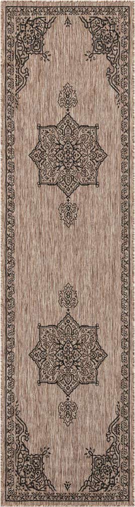2' 7 x 10' Easy-Clean Traditional Indoor / Outdoor Runner Rug