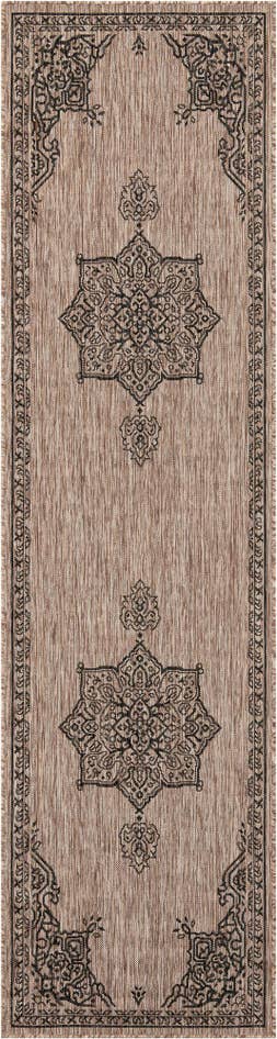 Detail image of 2' 7 x 10' Easy-Clean Traditional Indoor / Outdoor Runner Rug