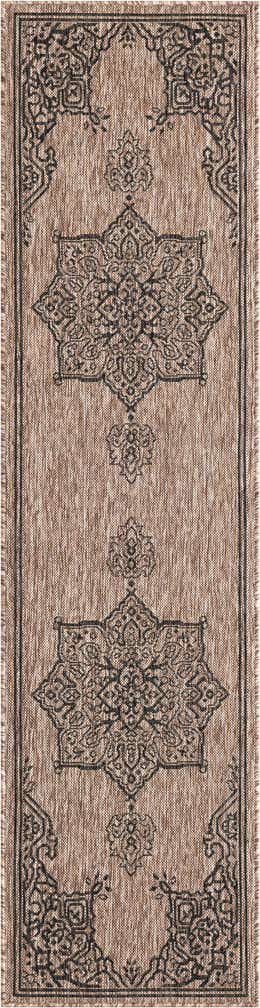 2' x 8' Easy-Clean Traditional Indoor / Outdoor Runner Rug