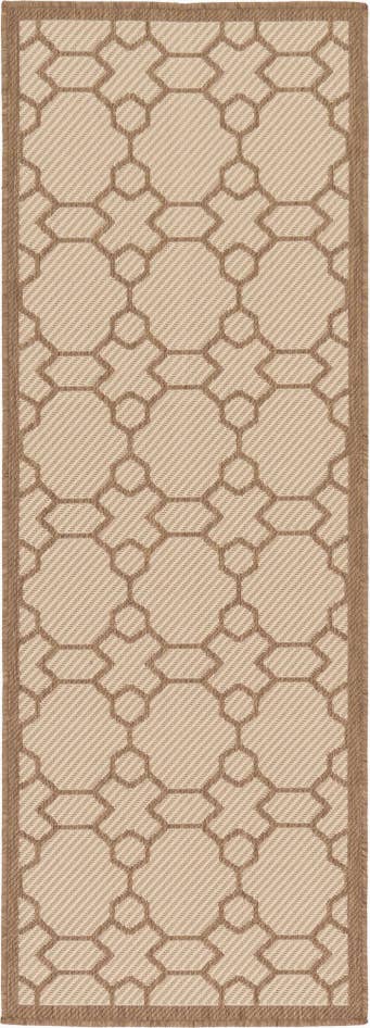 Detail image of 2' 2 x 6' Easy-Clean Trellis Indoor / Outdoor Runner Rug