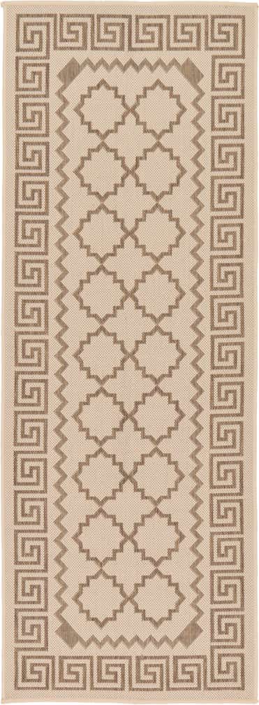 2' 2 x 6' Easy-Clean Trellis Indoor / Outdoor Runner Rug