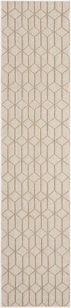 2' 7 x 12' Easy-Clean Trellis Indoor / Outdoor Runner Rug