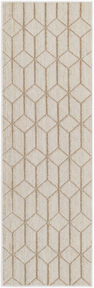 Detail image of 2' x 6' 1 Easy-Clean Trellis Indoor / Outdoor Runner Rug