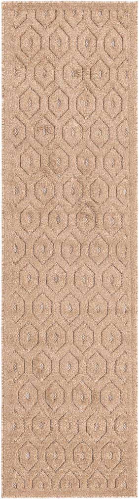 2' x 8' Easy-Clean Trellis Textured Indoor / Outdoor Runner Rug
