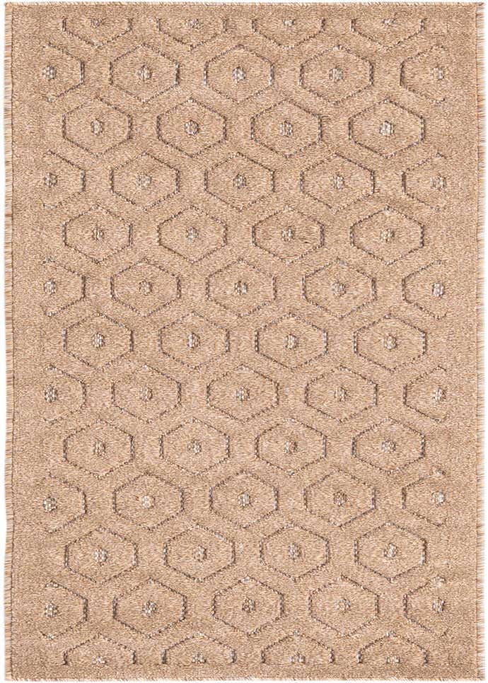 2' x 6' Easy-Clean Trellis Textured Indoor / Outdoor Runner Rug