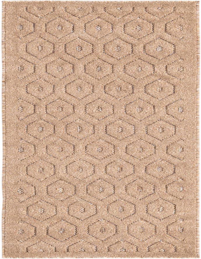 Detail image of 2' x 6' Easy-Clean Trellis Textured Indoor / Outdoor Runner Rug