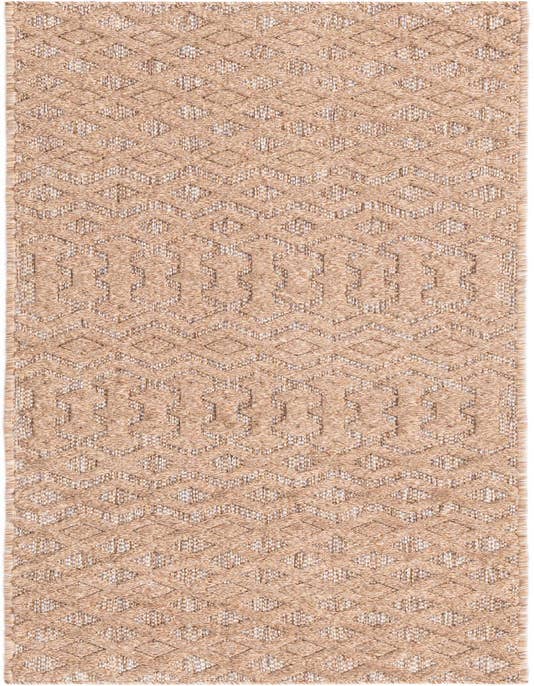 Detail image of 2' x 8' Easy-Clean Trellis Textured Indoor / Outdoor Runner Rug