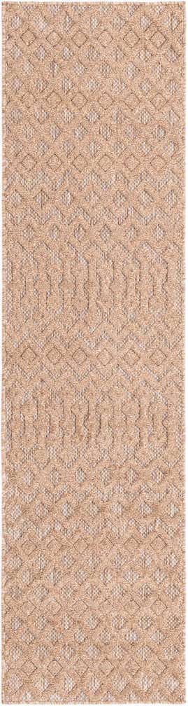 2' x 8' Easy-Clean Trellis Textured Indoor / Outdoor Runner Rug