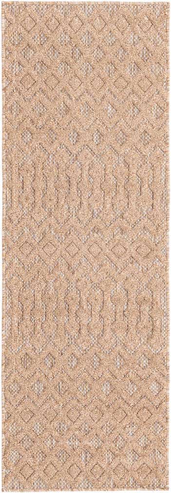 2' x 6' Easy-Clean Trellis Textured Indoor / Outdoor Runner Rug