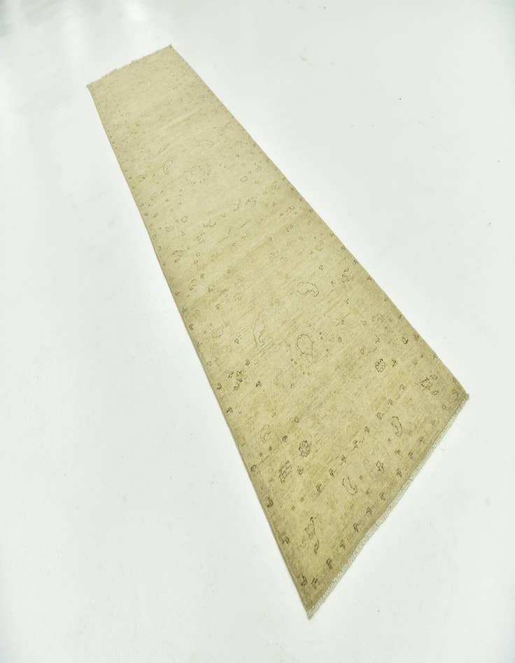 Detail image of 2' 7 x 10' 1  Hand Knotted Over-Dyed Ziegler Runner Rug