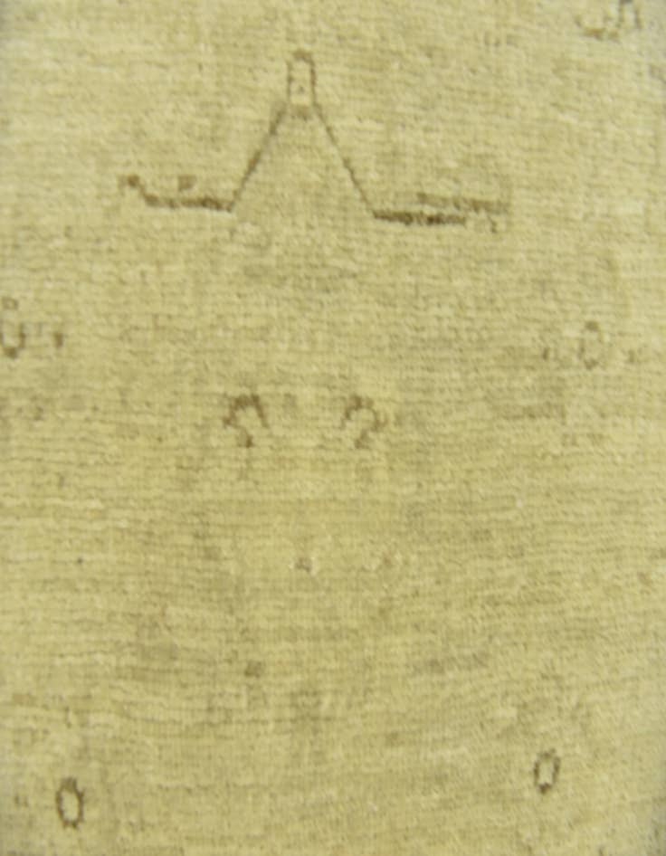 Detail image of 2' 7 x 10' 1  Hand Knotted Over-Dyed Ziegler Runner Rug