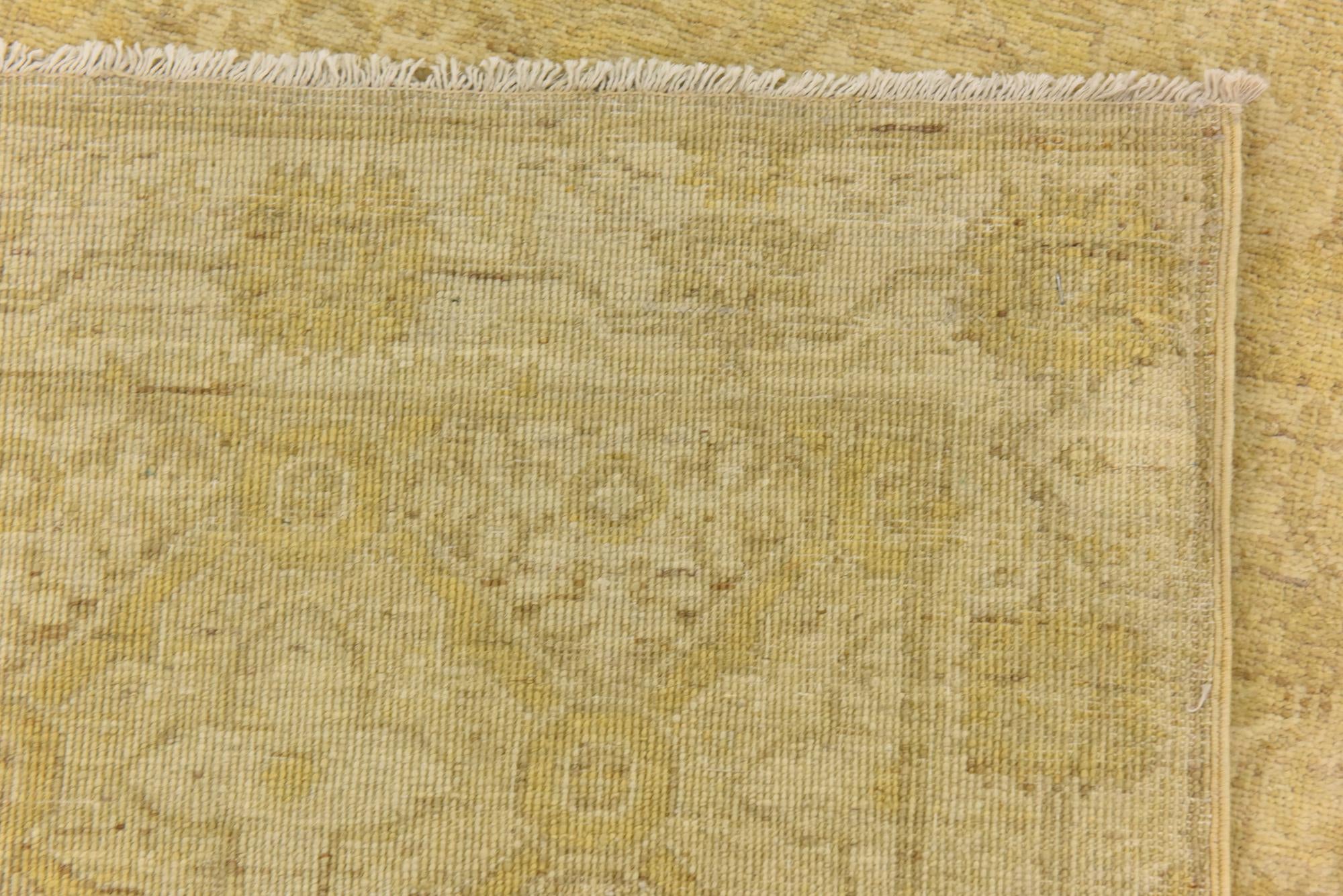 2' 3 x 10' Hand Knotted Over-Dyed Ziegler Runner Rug