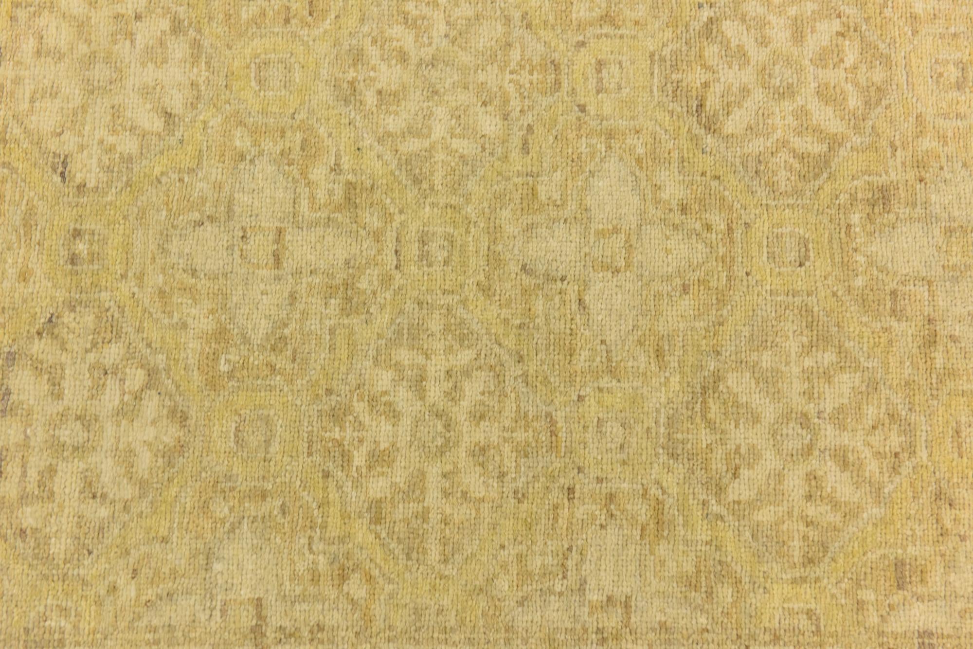 2' 3 x 10' Hand Knotted Over-Dyed Ziegler Runner Rug