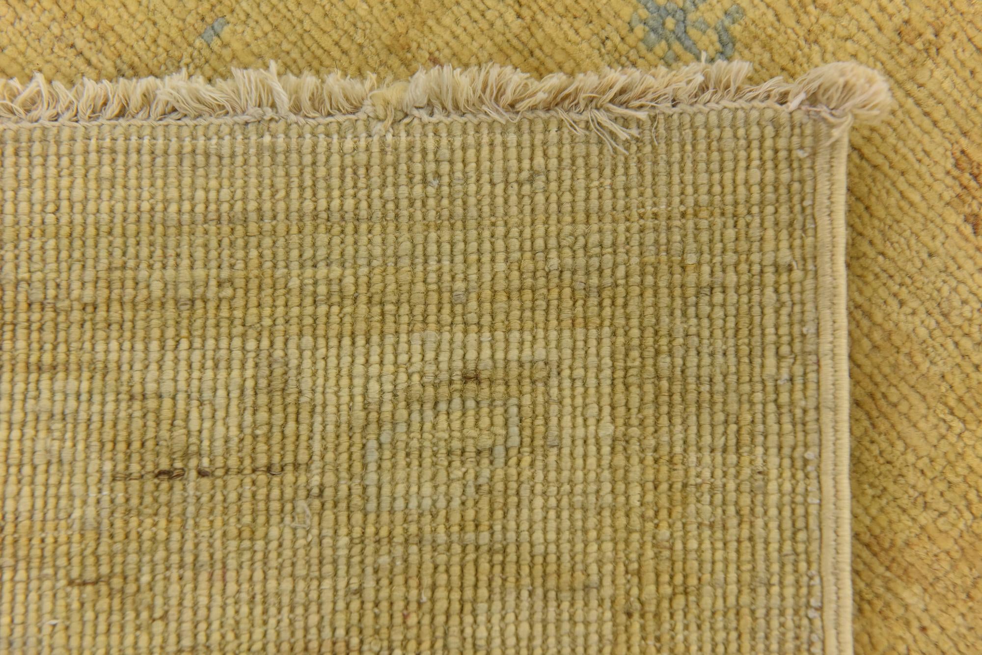 2' 8 x 10' Hand Knotted Over-Dyed Ziegler Runner Rug