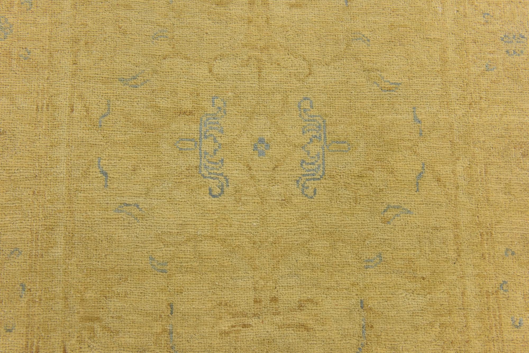2' 8 x 10' Hand Knotted Over-Dyed Ziegler Runner Rug