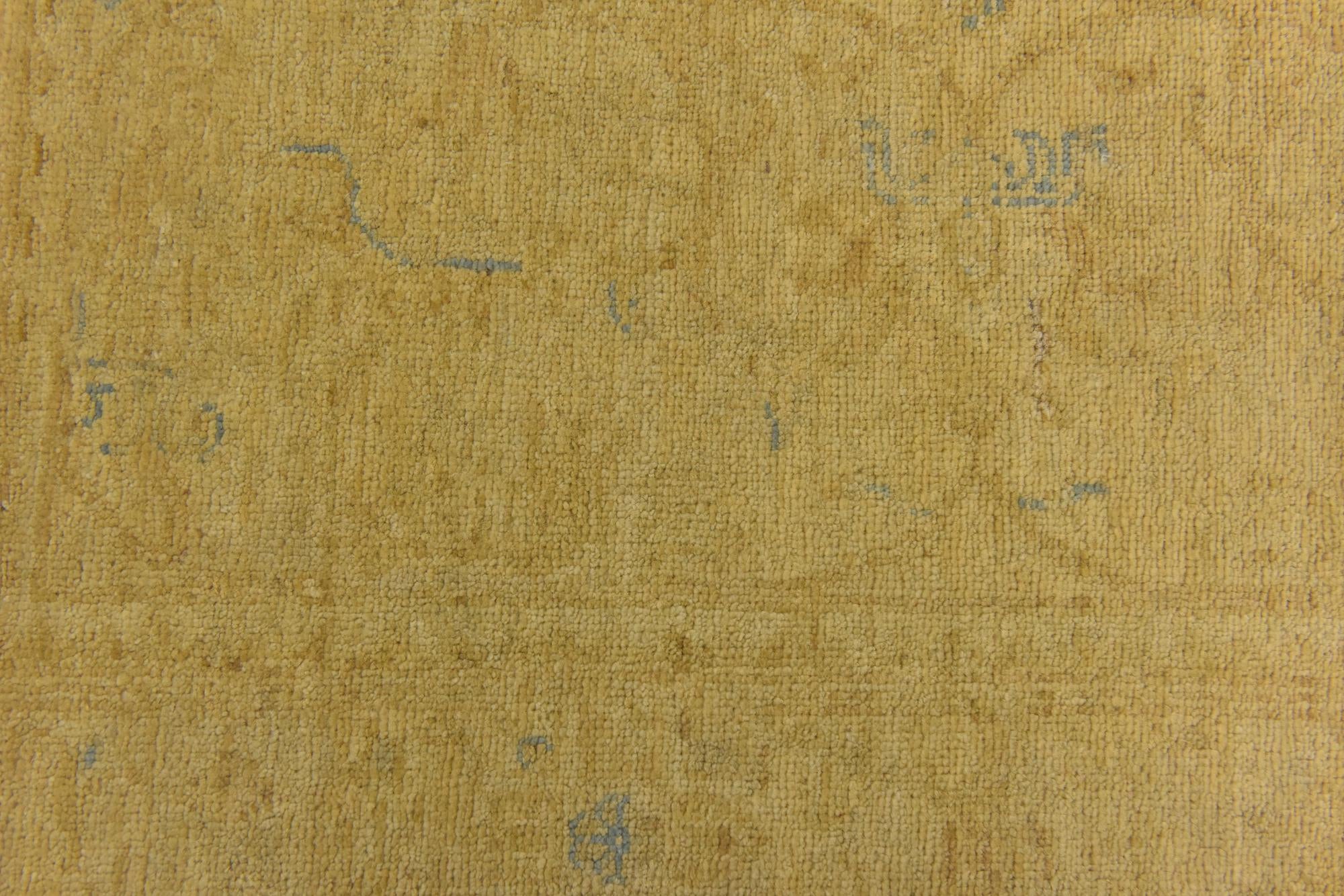 2' 8 x 10' Hand Knotted Over-Dyed Ziegler Runner Rug