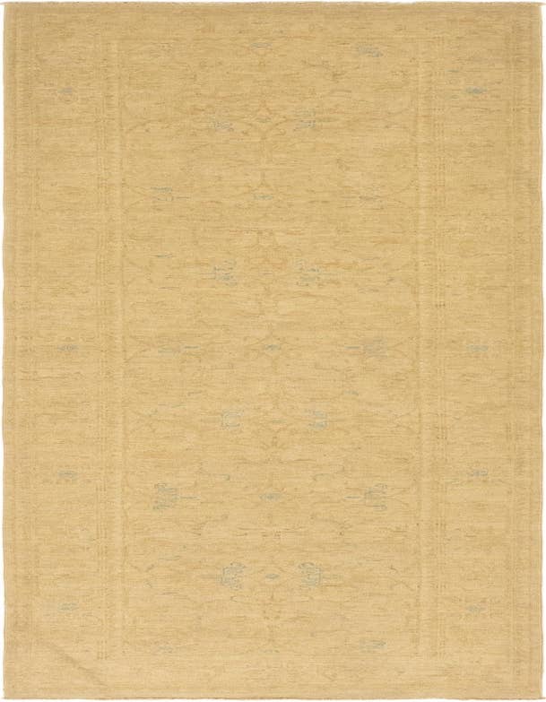 Detail image of 2' 8 x 10' Hand Knotted Over-Dyed Ziegler Runner Rug