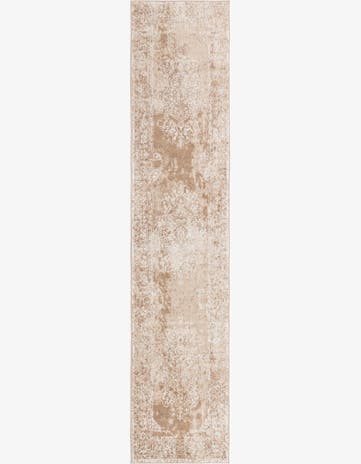Beige Oxford Runner Rug