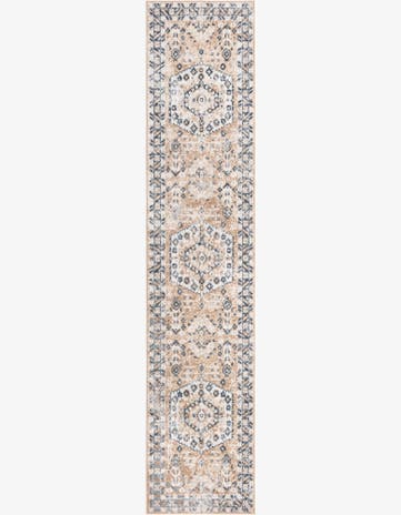 Beige Oxford Runner Rug