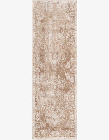 Beige Oxford Runner Rug