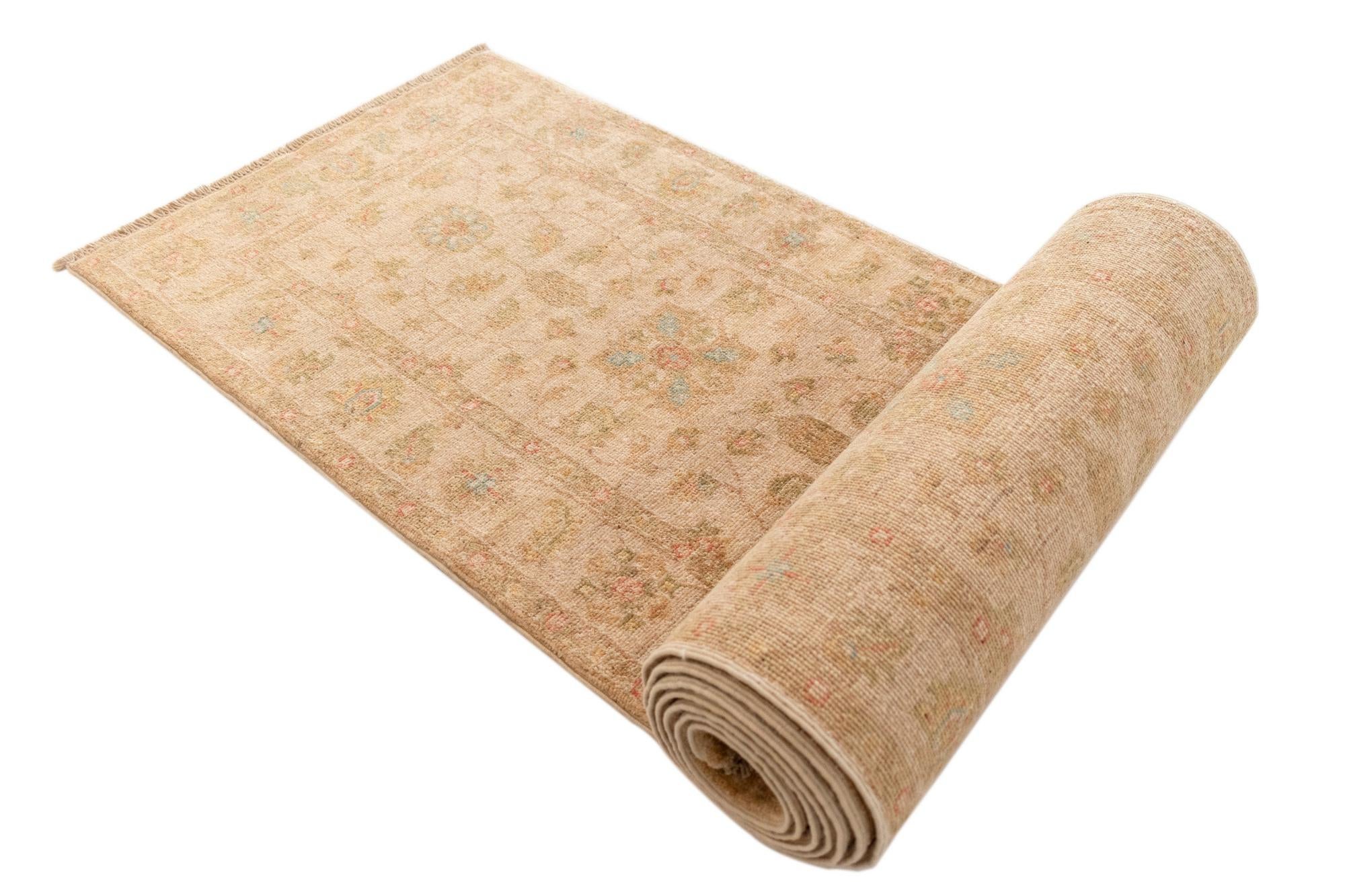 2' x 12' 1 Peshawar Ziegler Wool Runner Rug