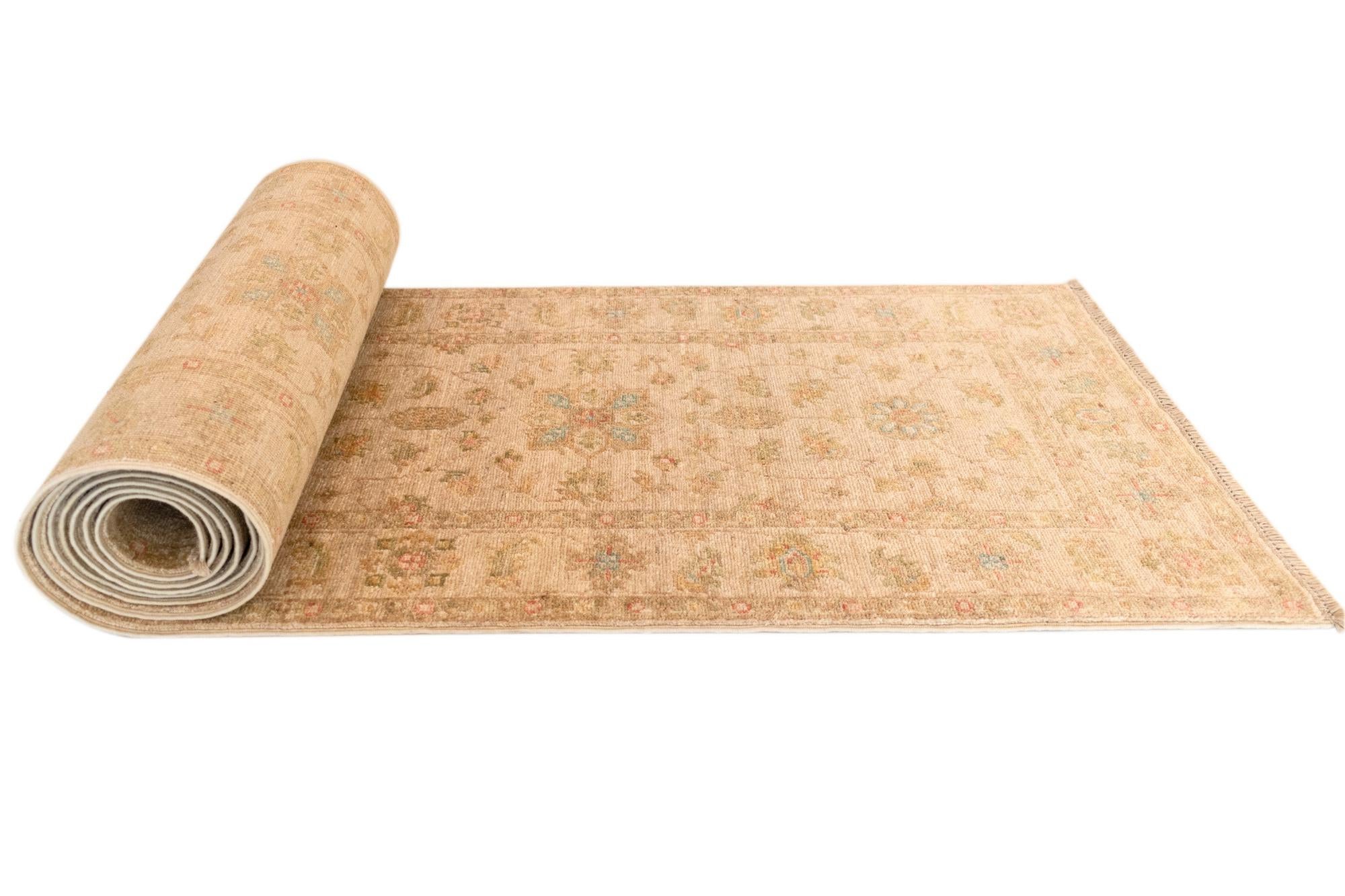 2' x 12' 1 Peshawar Ziegler Wool Runner Rug