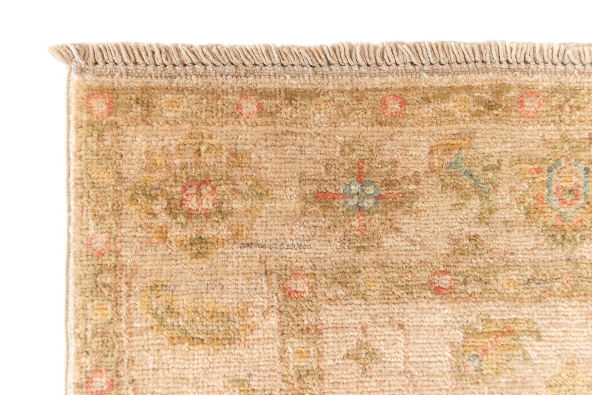 2' x 12' 1 Peshawar Ziegler Wool Runner Rug