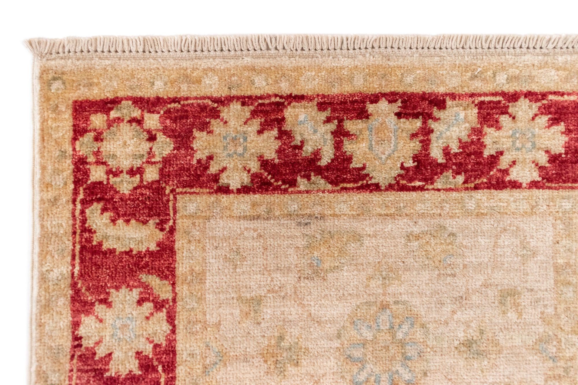 2' x 12' 2 Peshawar Ziegler Wool Runner Rug