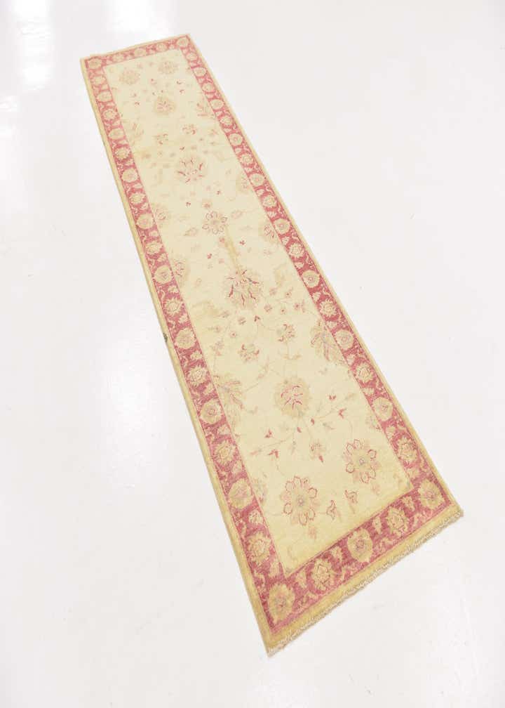 2' 10 x 9' 8 Hand Knotted Peshawar Ziegler Runner Rug