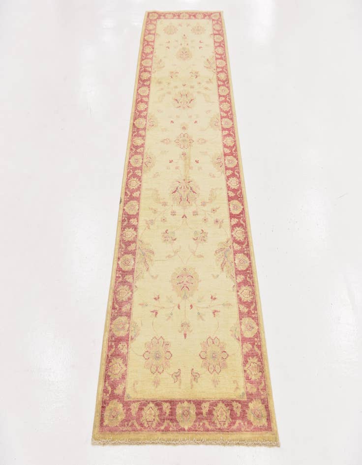 Detail image of 2' 10 x 9' 8 Hand Knotted Peshawar Ziegler Runner Rug