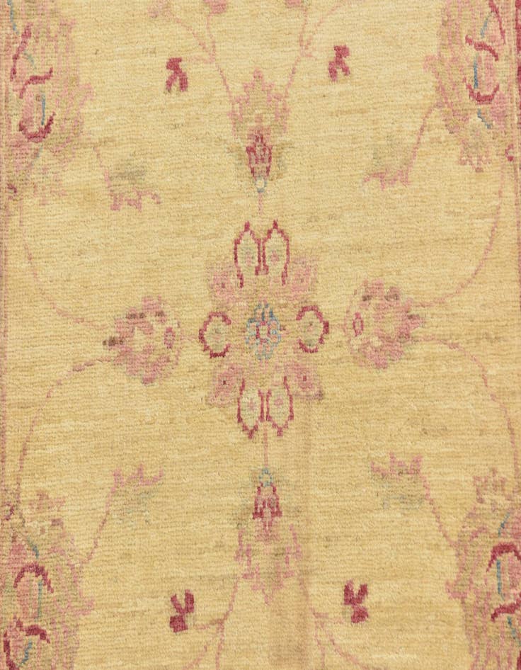 Detail image of 2' 10 x 9' 8  Hand Knotted Peshawar Ziegler Runner Rug