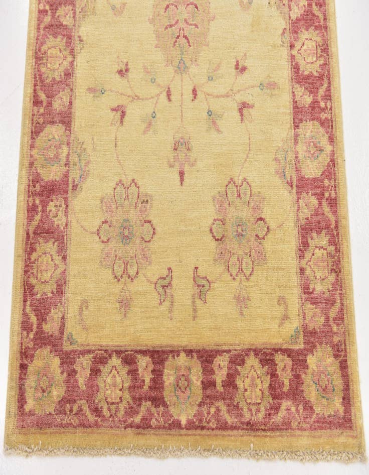 Detail image of 2' 10 x 9' 8  Hand Knotted Peshawar Ziegler Runner Rug