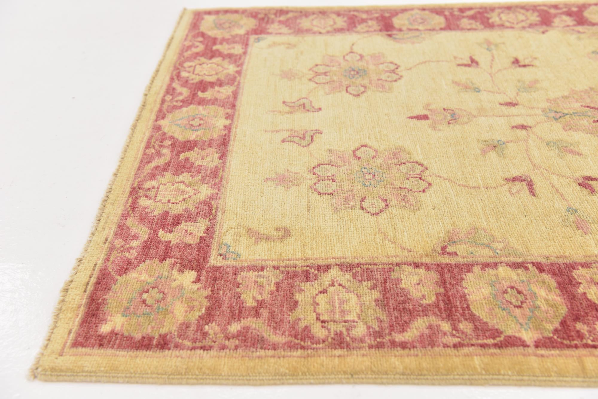 2' 10 x 9' 8 Hand Knotted Peshawar Ziegler Runner Rug