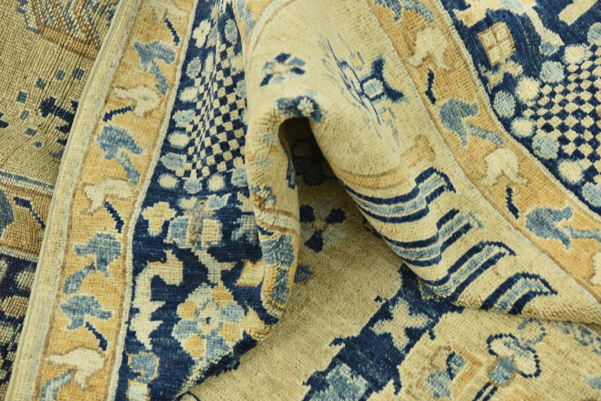 6' 1 x 14' 10 Hand Knotted Peshawar Ziegler Runner Rug