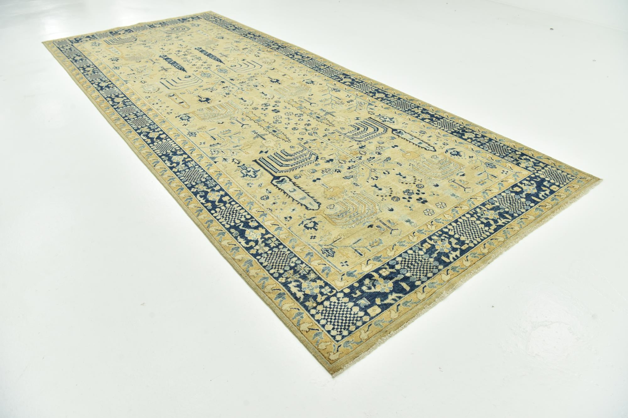 6' 1 x 14' 10 Hand Knotted Peshawar Ziegler Runner Rug