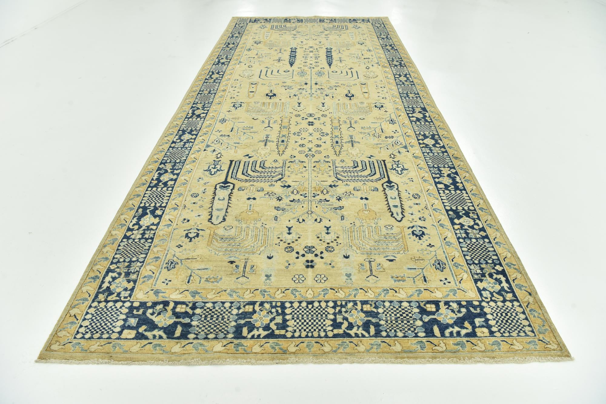 6' 1 x 14' 10 Hand Knotted Peshawar Ziegler Runner Rug