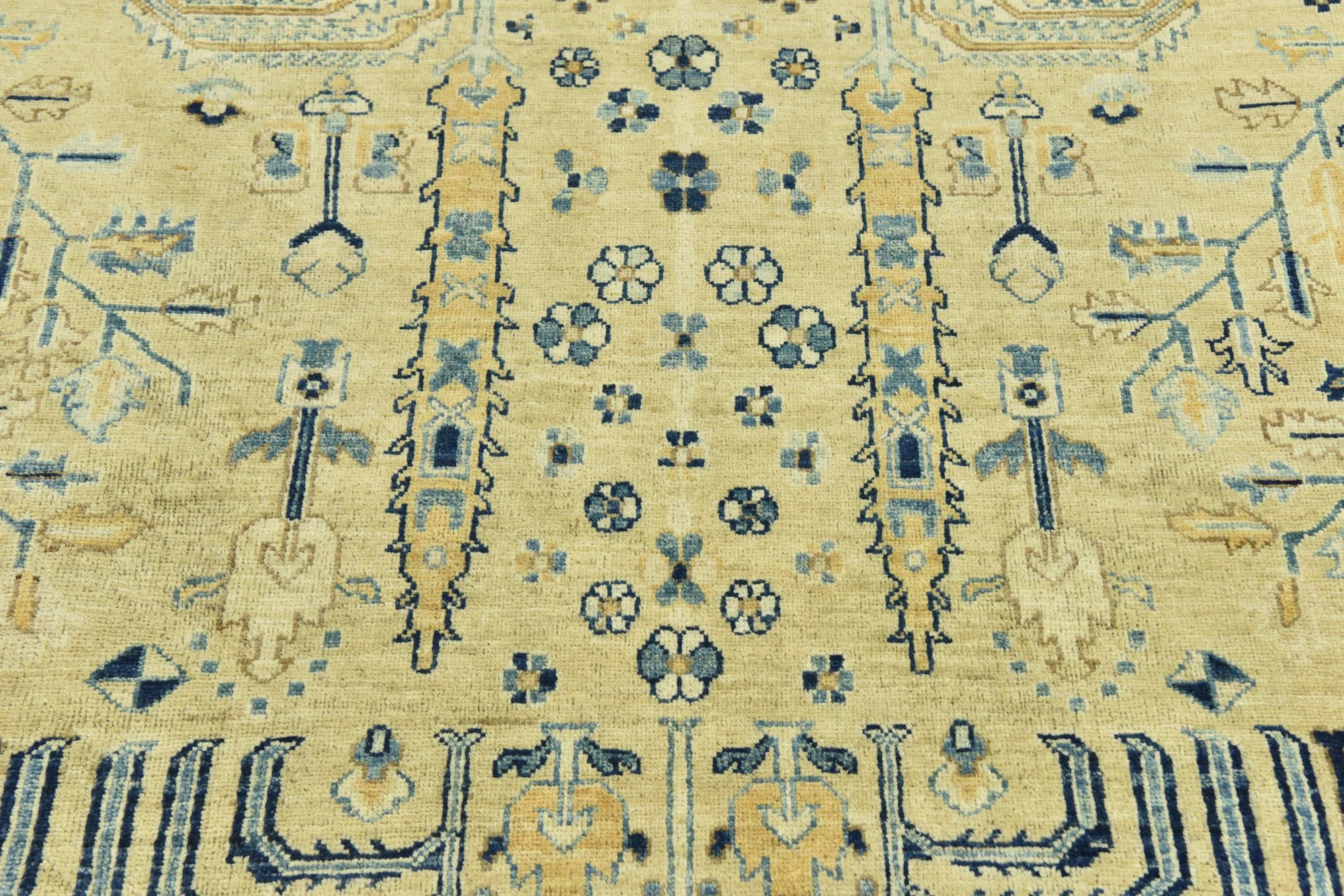 6' 1 x 14' 10 Hand Knotted Peshawar Ziegler Runner Rug