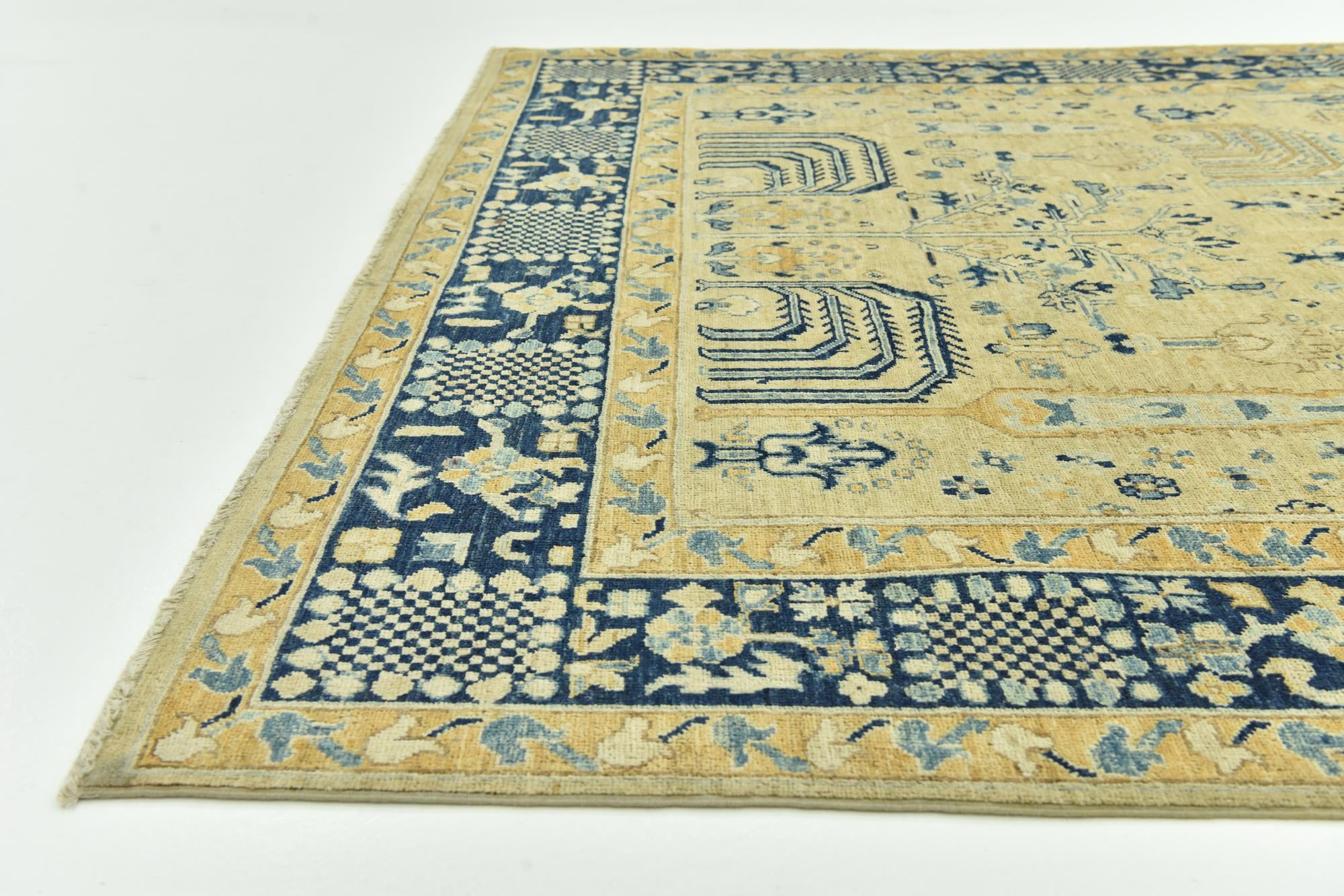 6' 1 x 14' 10 Hand Knotted Peshawar Ziegler Runner Rug