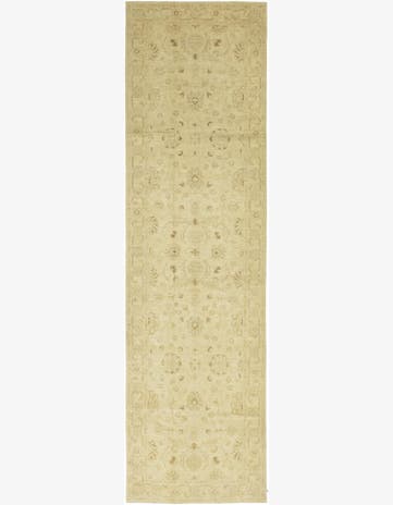 4' 2 x 14' 9 Hand Knotted Peshawar Ziegler Runner Rug
