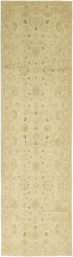 4' 2 x 14' 9 Hand Knotted Peshawar Ziegler Runner Rug