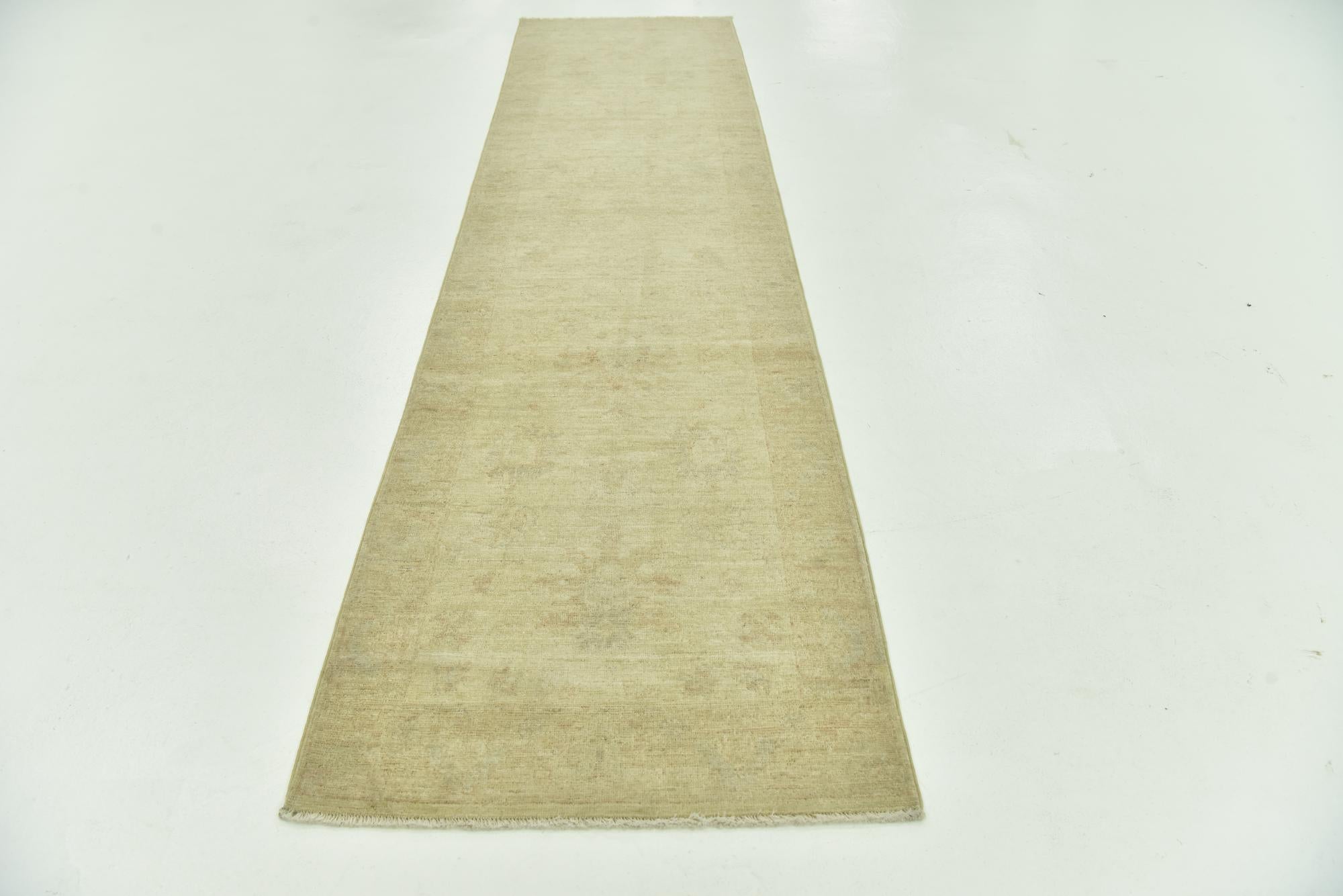 2' 6 x 9' 10 Hand Knotted Peshawar Ziegler Runner Rug