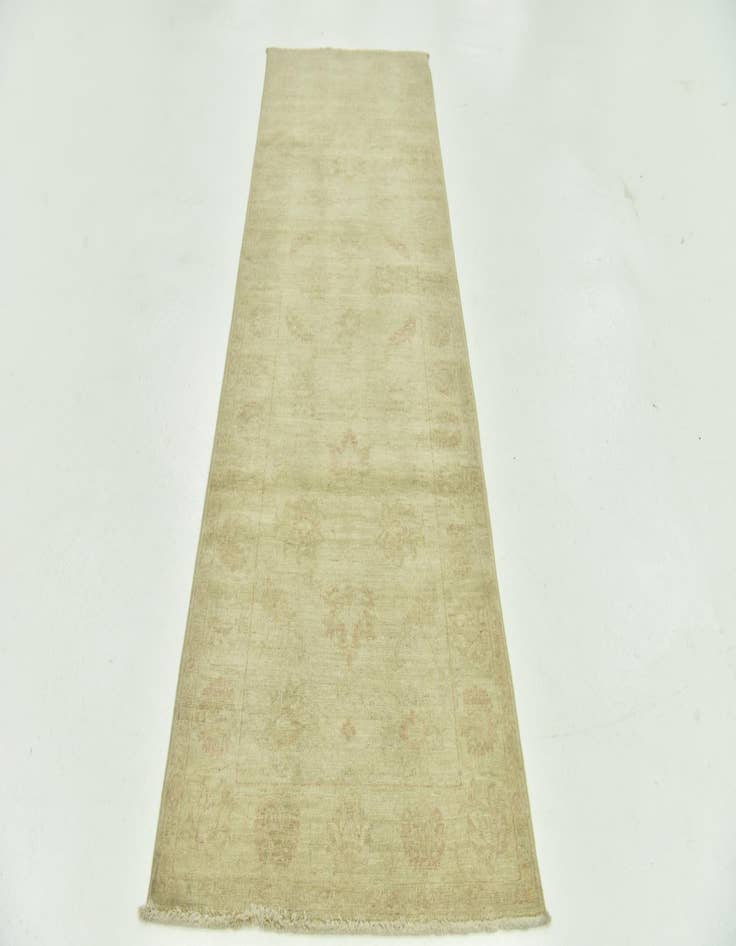 Detail image of 2' 7 x 8'  Hand Knotted Peshawar Ziegler Runner Rug